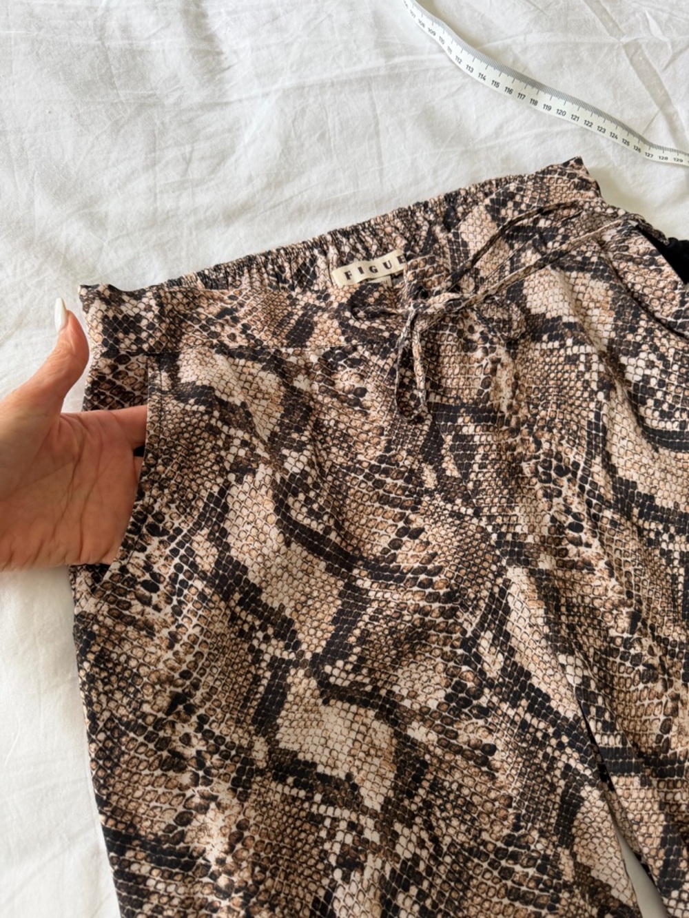 Figue Wide Leg Snake Print Pants - Brown & Black XS never worn - Picture 6 of 6